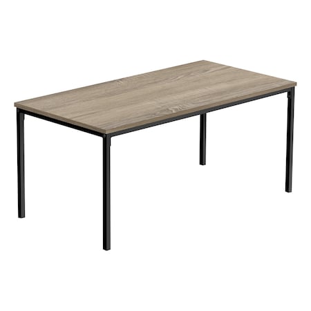 Monarch Specialties Coffee Table, Accent, Cocktail, Rectangular, Living Room, 40 in.L, Brown Laminate, Black Metal I 3797